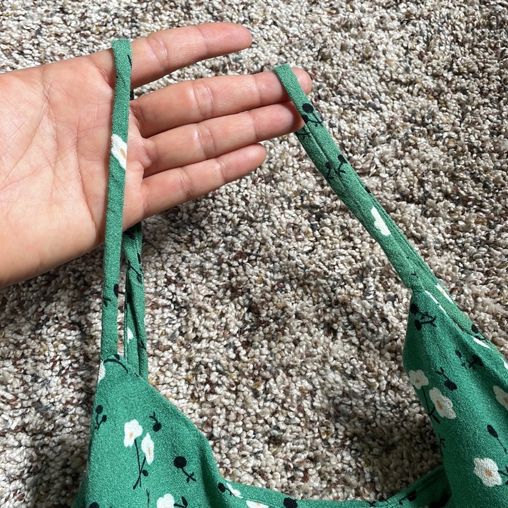 ❌Sold❌Reformation green floral midi slip dress size 6 - Picture 15 of 17